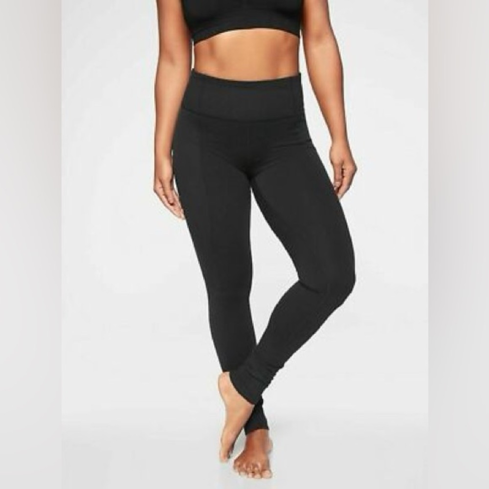 Athleta Barre Ribbed Tight in Black 384010 Size Small